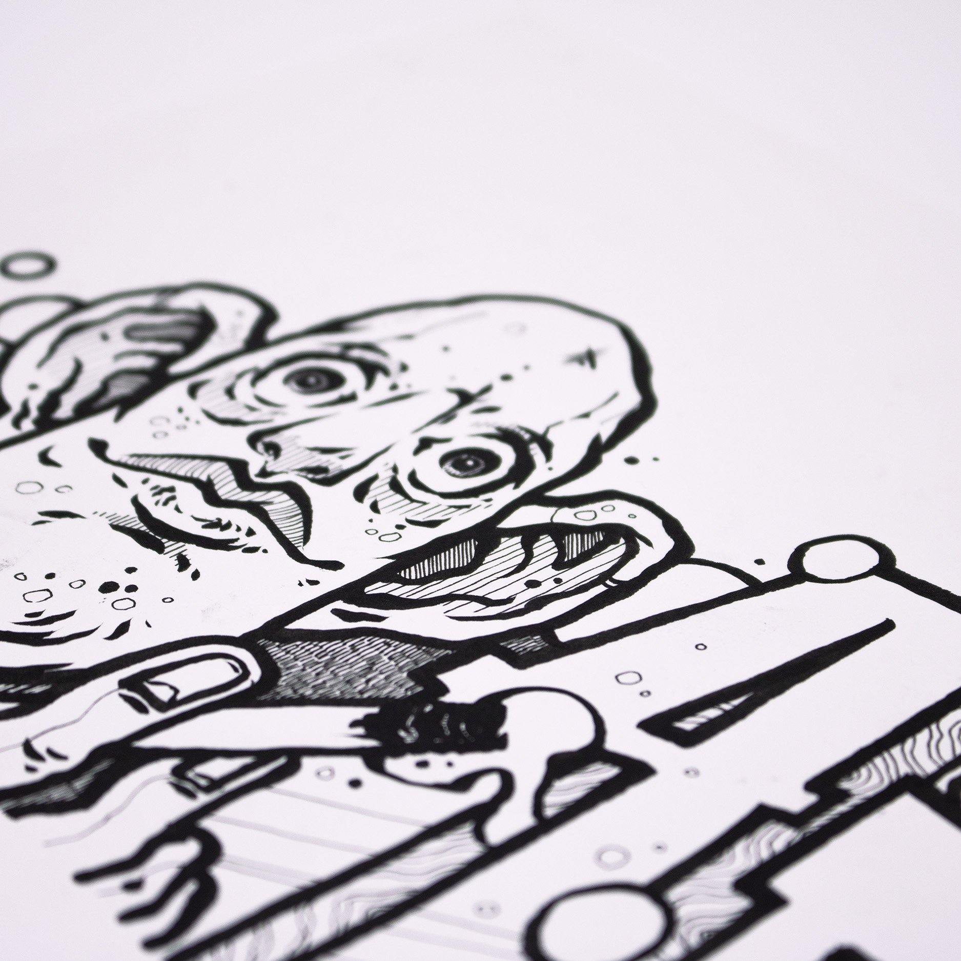 ATE Ezse - Untitled 6 - Circus Network Street Art and Illustration