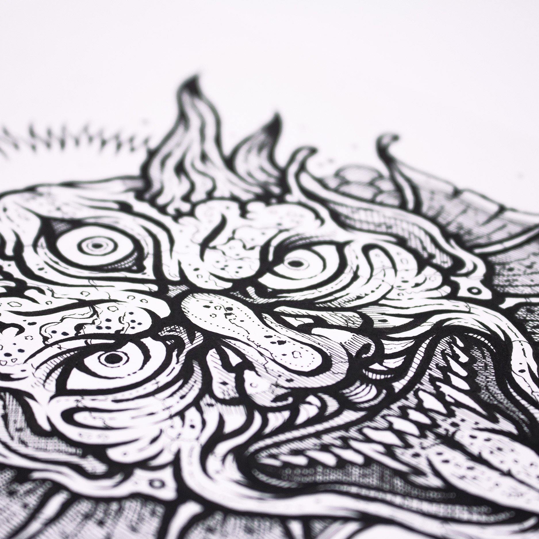 ATE Ezse - Untitled 4 - Circus Network Street Art and Illustration