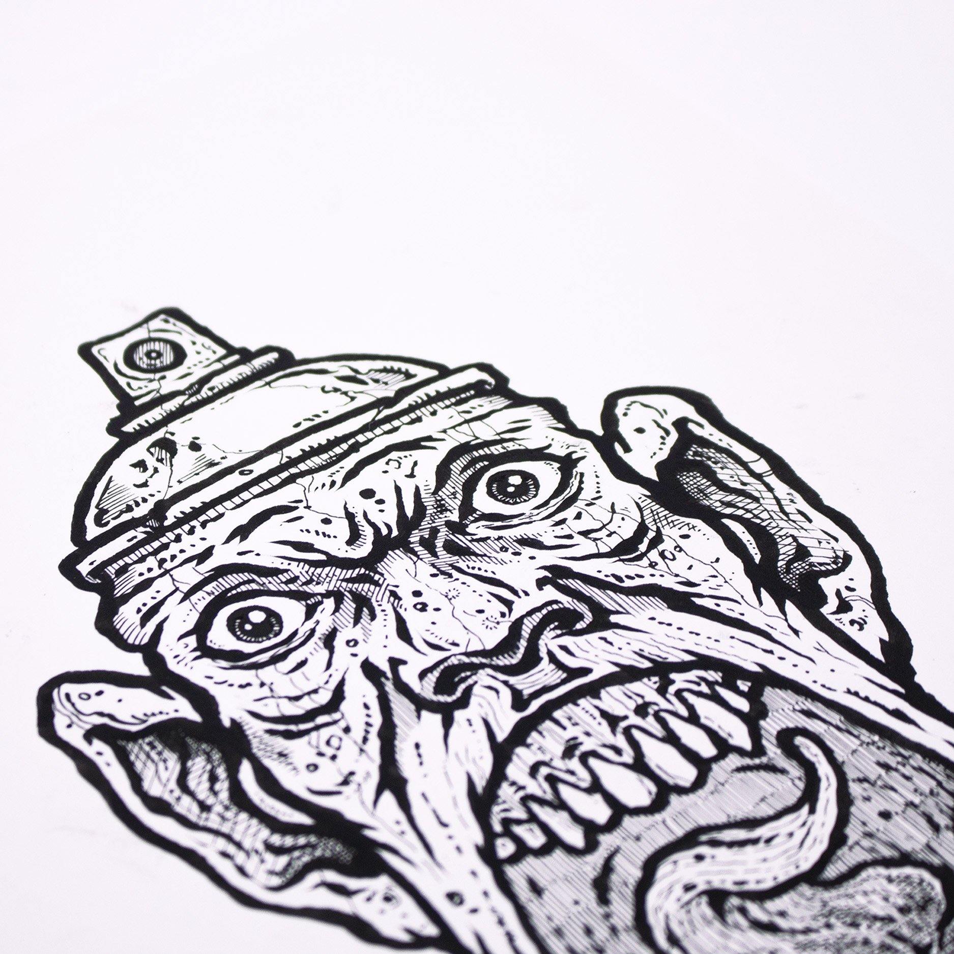 ATE Ezse - Untitled 3 - Circus Network Street Art and Illustration
