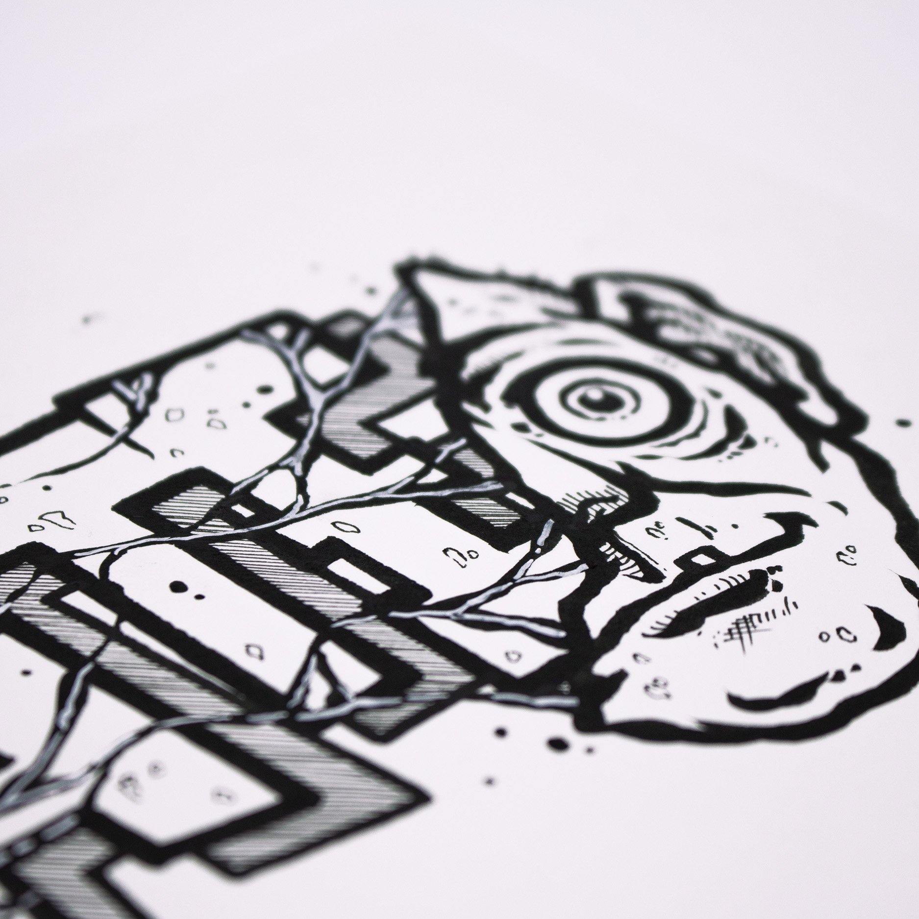 ATE Ezse - Untitled 9 - Circus Network Street Art and Illustration
