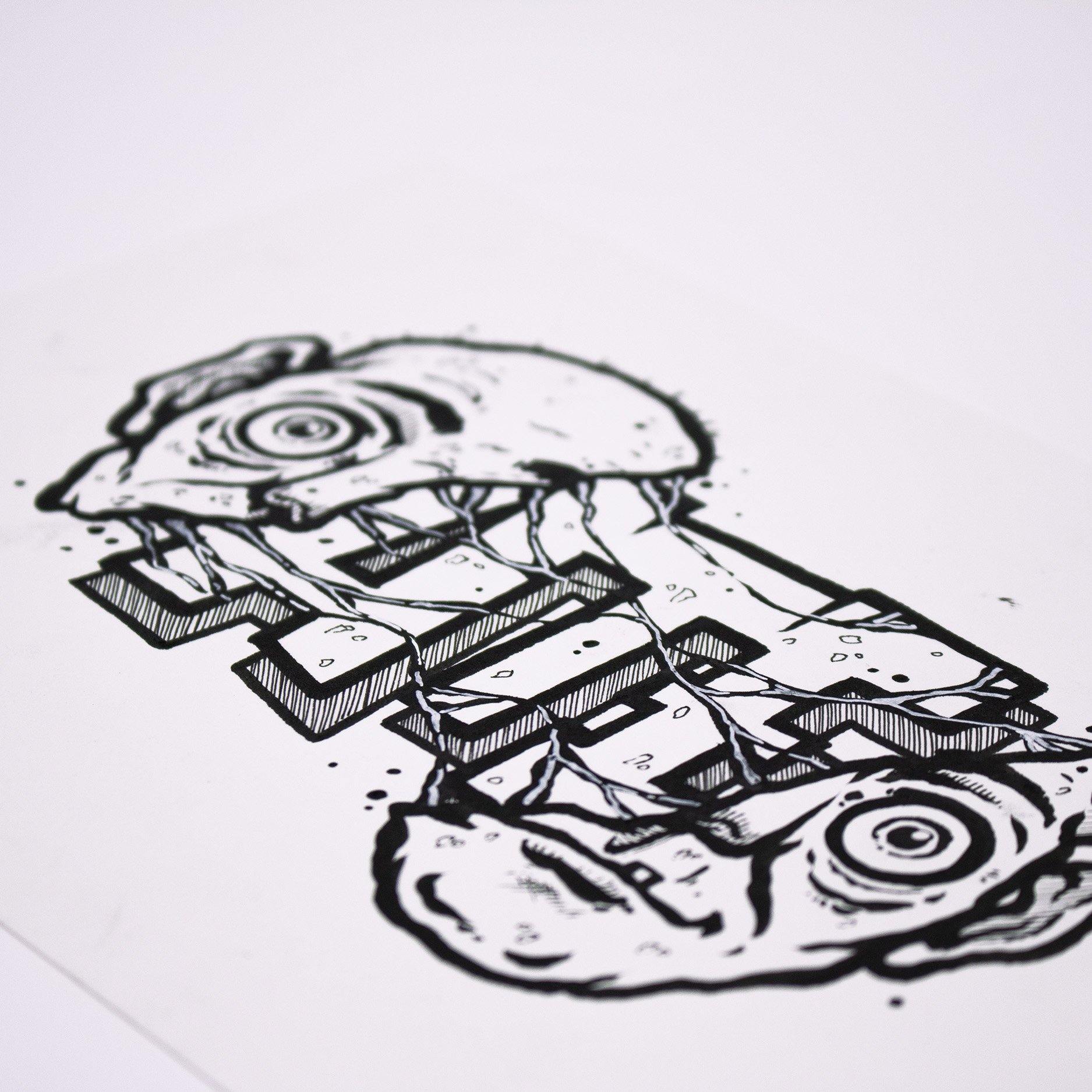 ATE Ezse - Untitled 9 - Circus Network Street Art and Illustration