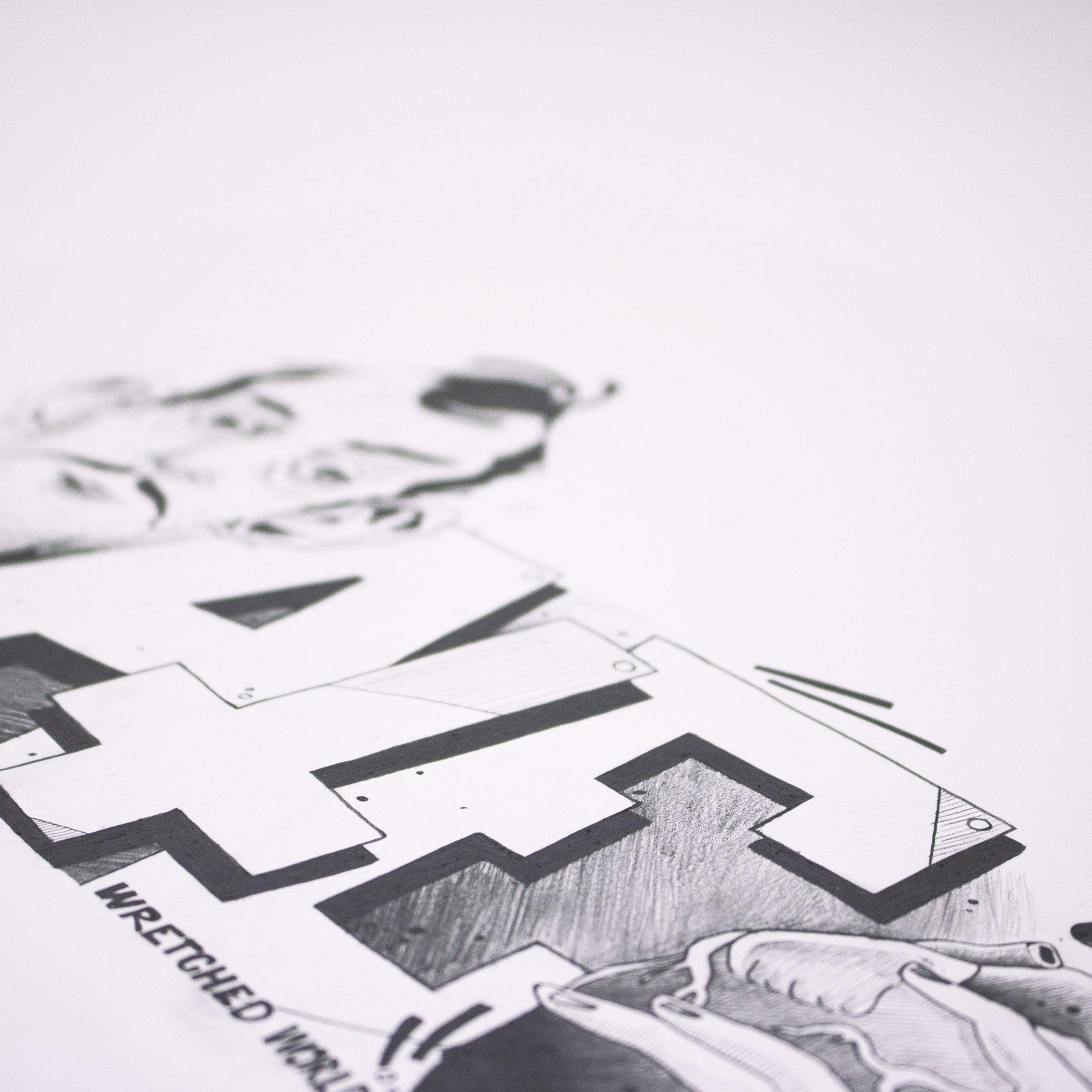 ATE Sidas - Wretched World - Circus Network Street Art and Illustration