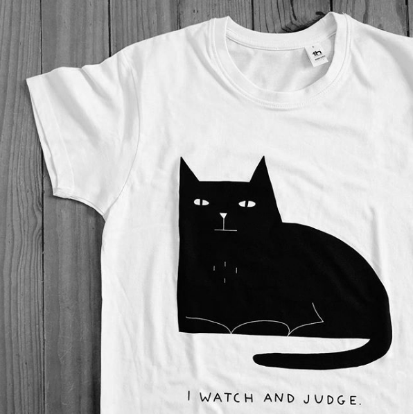 Lara Luís - T-shirt Watch and Judge - Circus Network Street Art and Illustration in Porto Portugal
