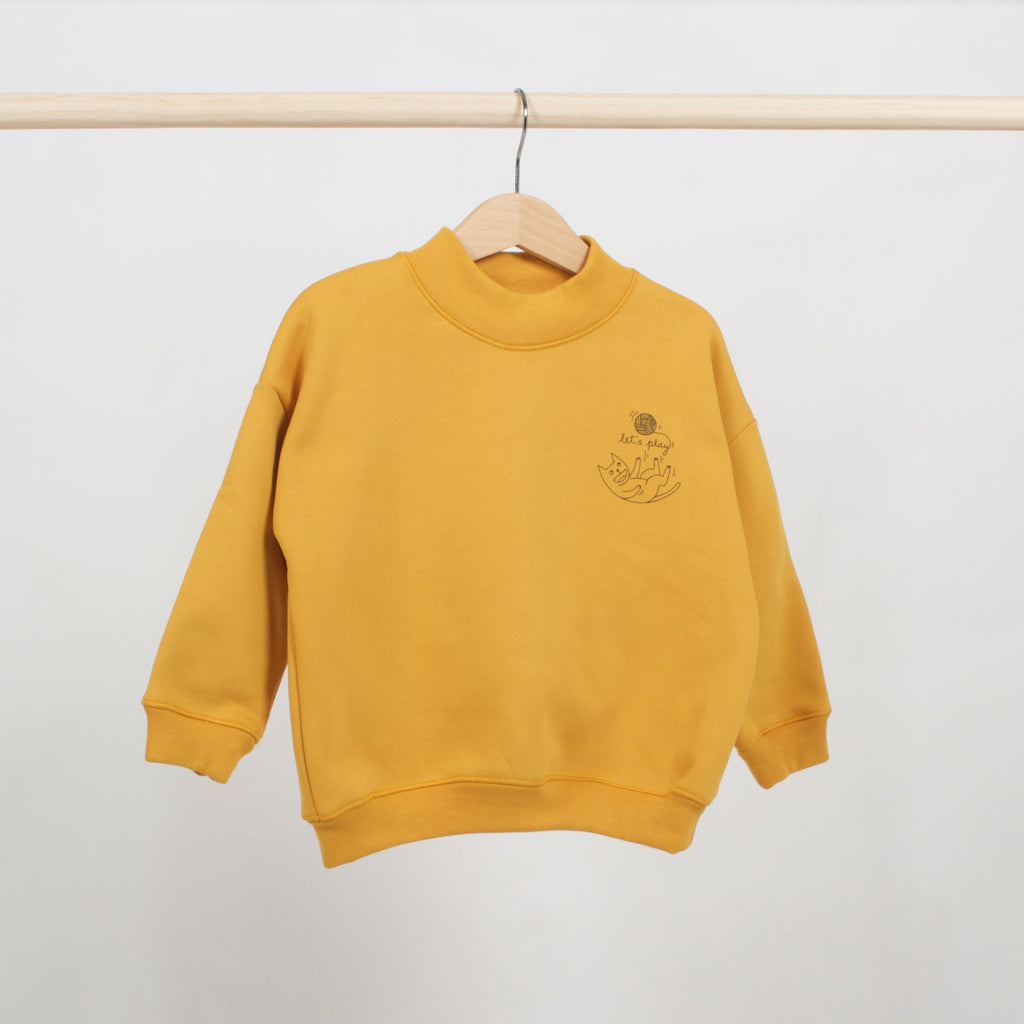 Conjunto Felpa Gola Alta - Amarelo