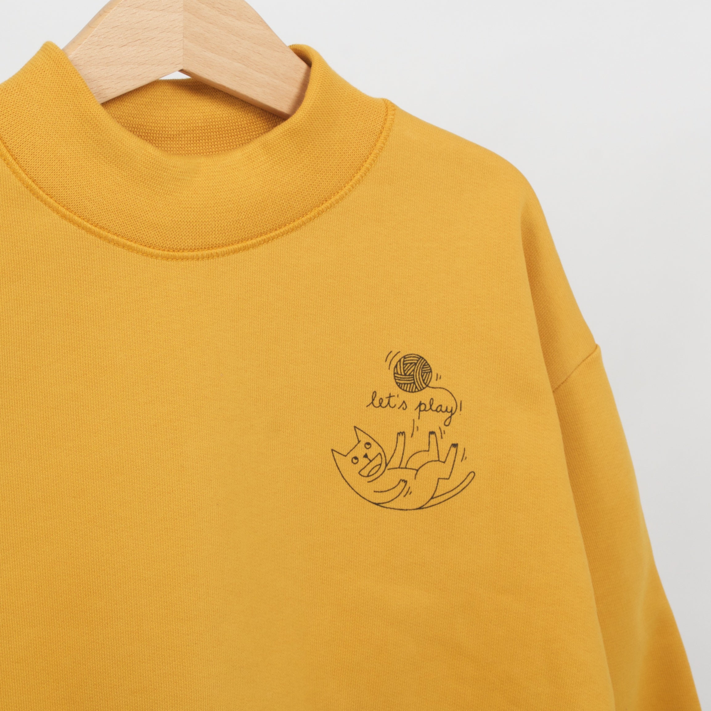 Conjunto Felpa Gola Alta - Amarelo