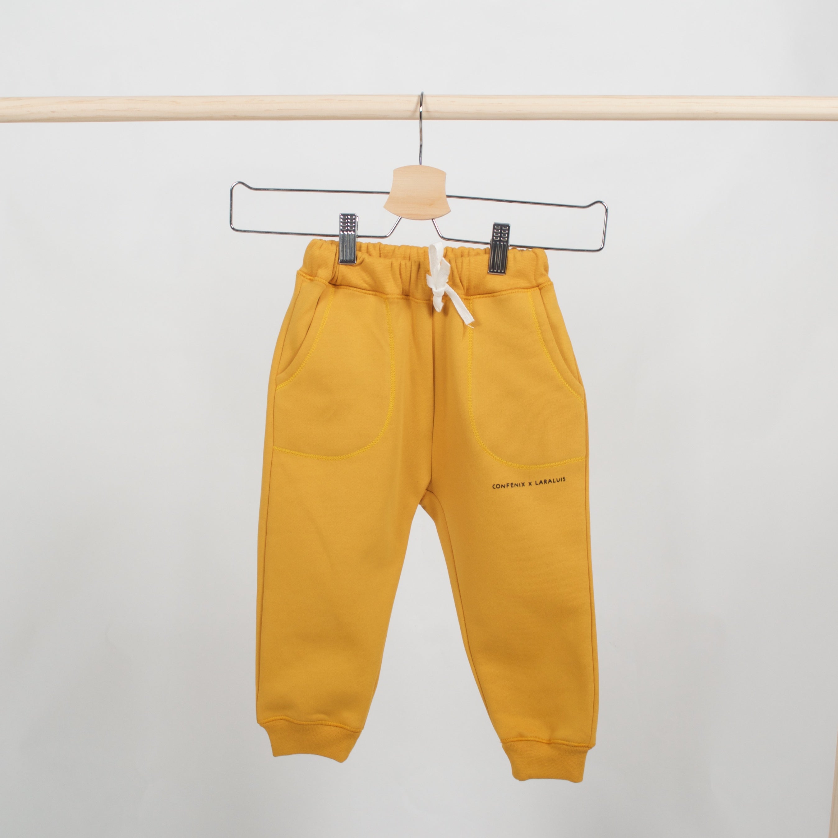 Conjunto Felpa Gola Alta - Amarelo
