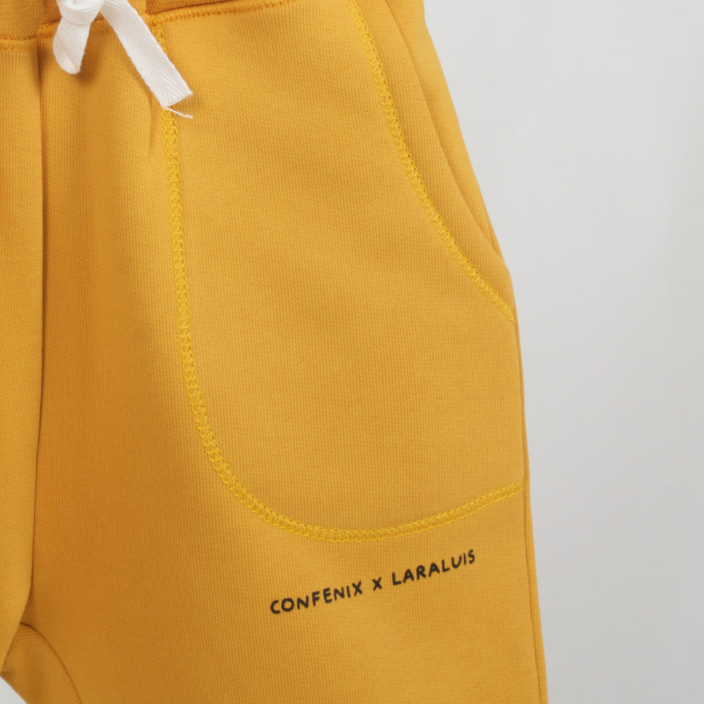 Conjunto Felpa Gola Alta - Amarelo