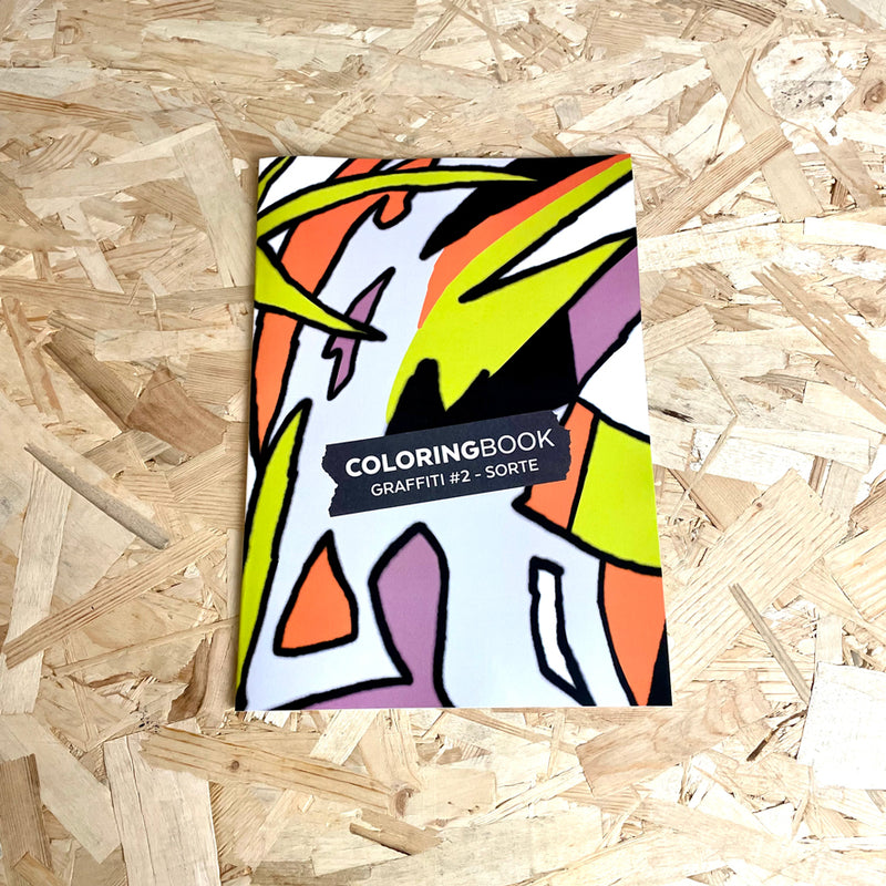 Graffiti Coloring Book - Sorte - Circus Network Street Art and Illustration in Porto Portugal