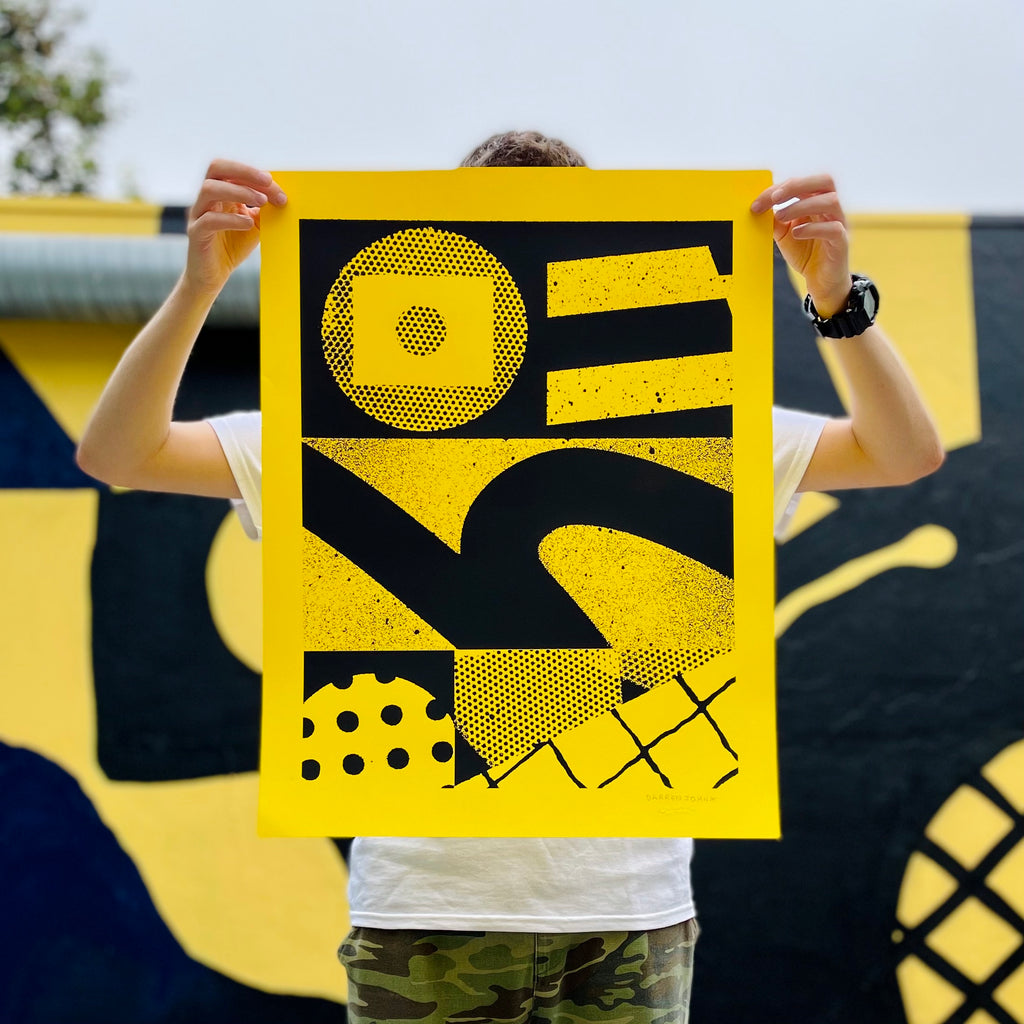 Darren John - Stacks Silkscreen - Circus Network Street Art and Illustration in Porto Portugal