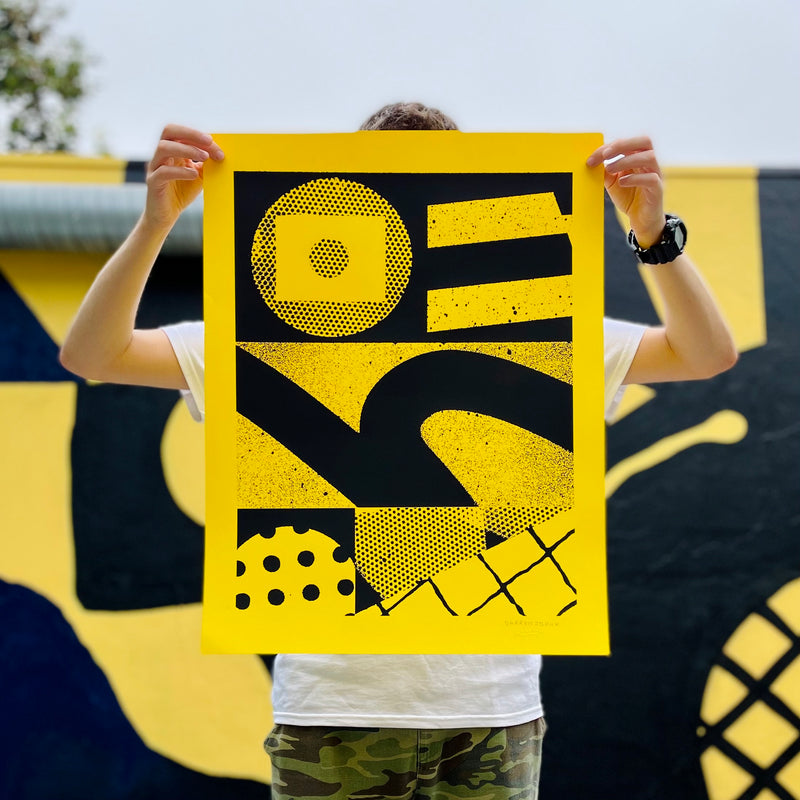 Darren John - Stacks Silkscreen - Circus Network Street Art and Illustration in Porto Portugal