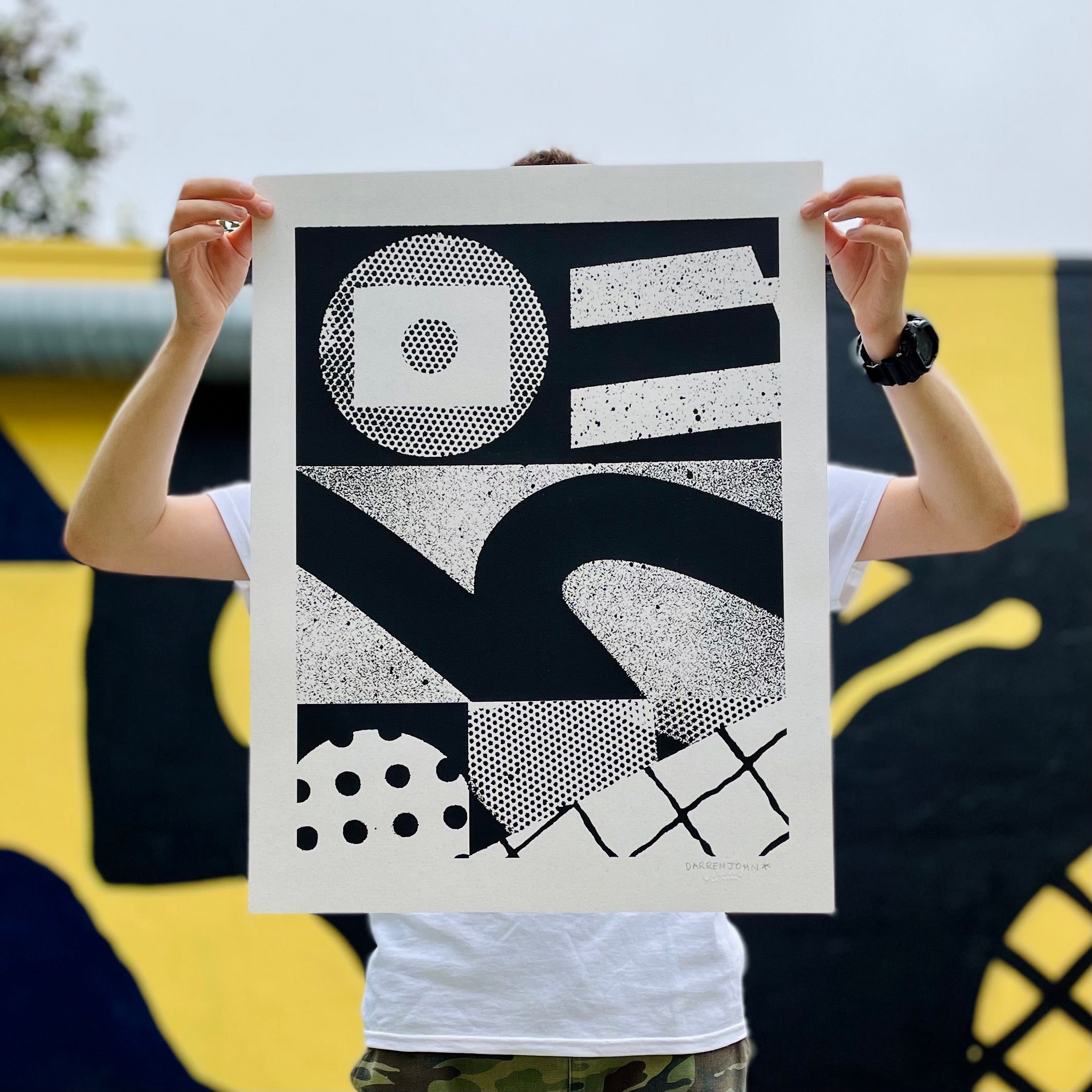 Darren John - Stacks Silkscreen - Circus Network Street Art and Illustration in Porto Portugal