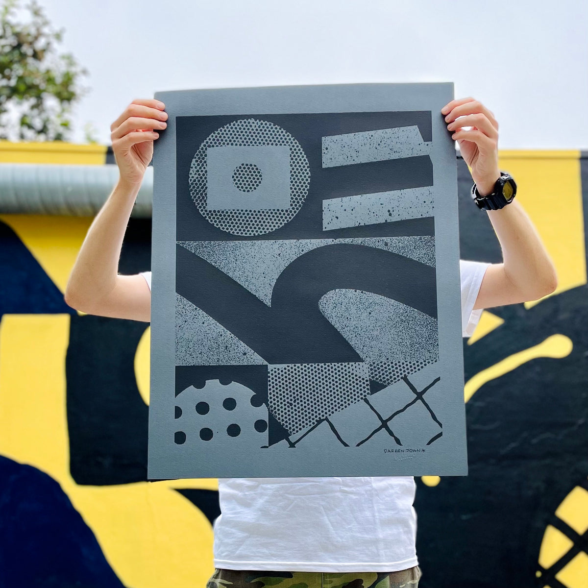 Darren John - Stacks Silkscreen - Circus Network Street Art and Illustration in Porto Portugal