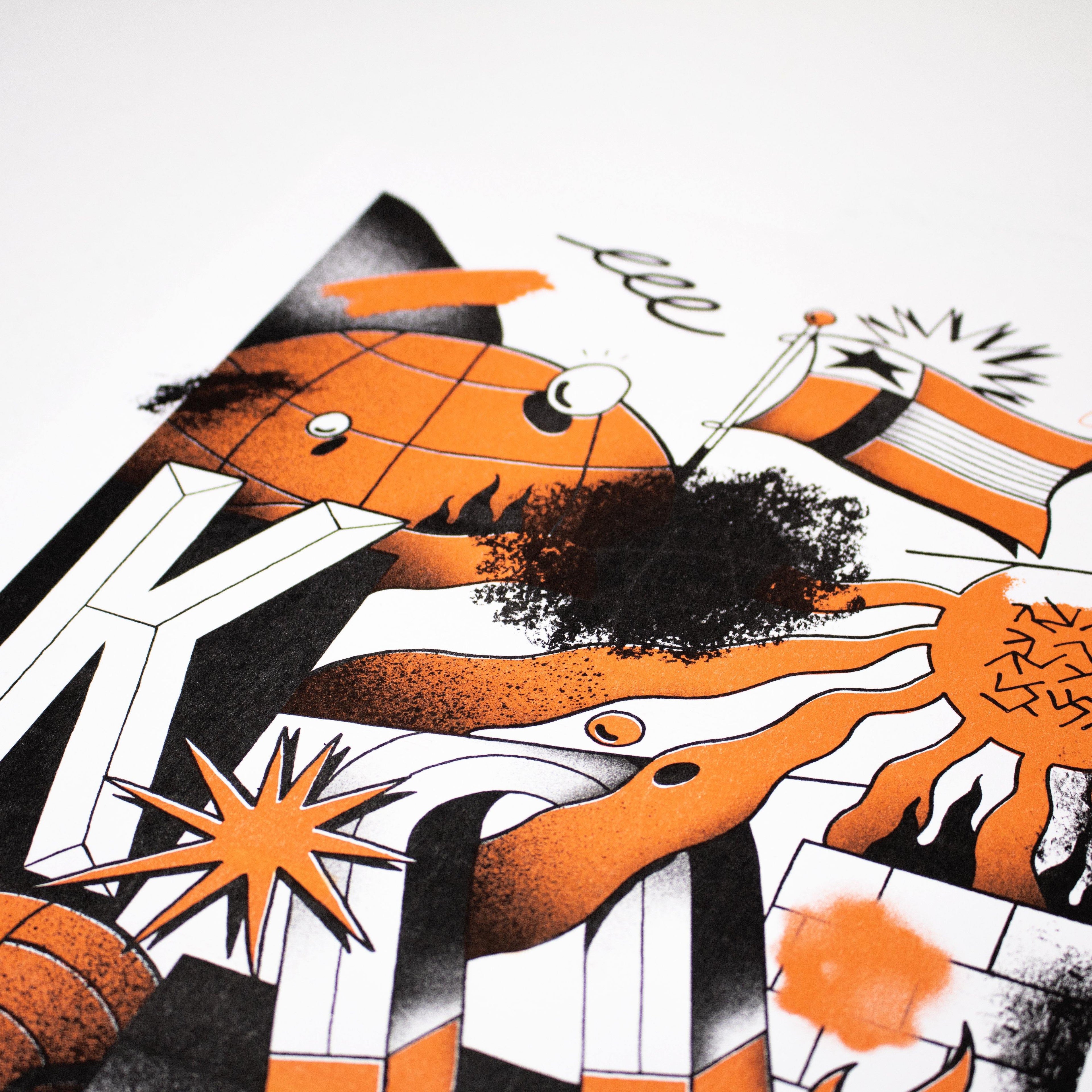 Oker - Fluor Dimensions - Circus Network Street Art and Illustration