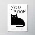Lara Luís - You Poop I Watch And Judge - Circus Network Street Art and Illustration in Porto Portugal