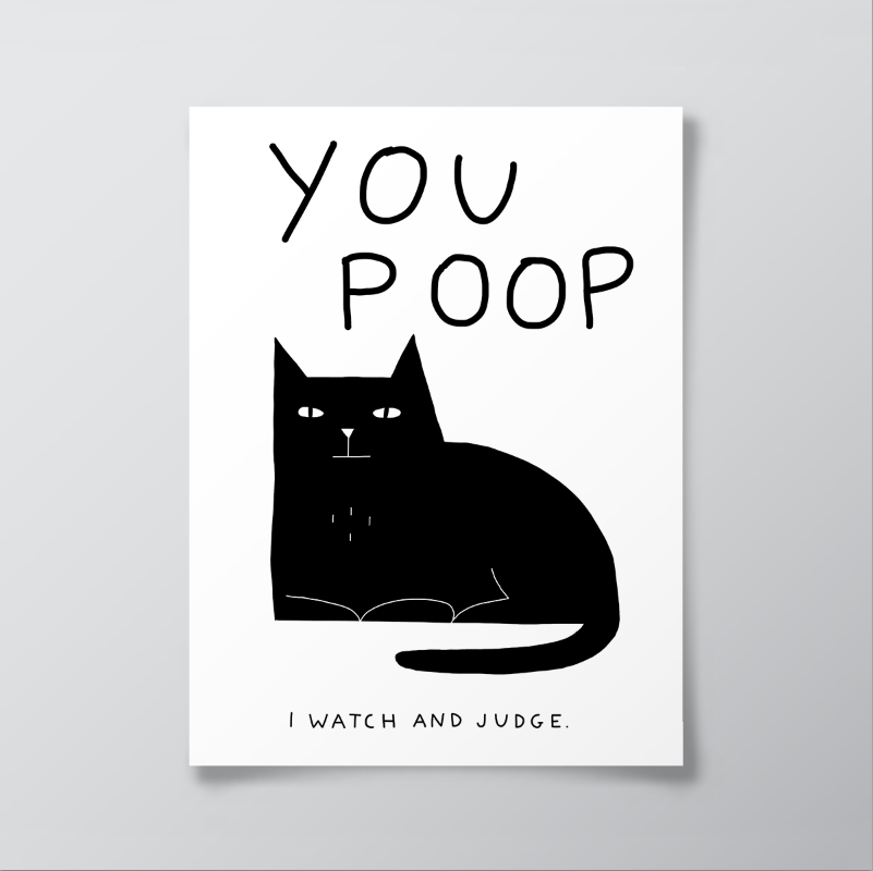 Lara Luís - You Poop I Watch And Judge - Circus Network Street Art and Illustration in Porto Portugal