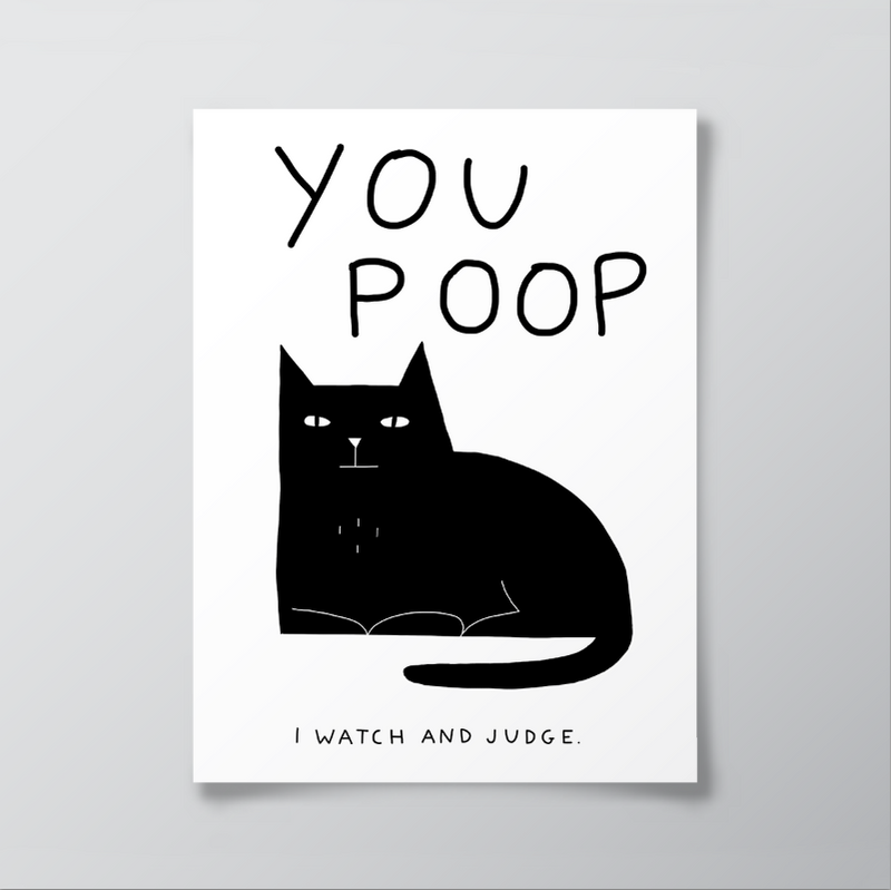 Lara Luís - You Poop I Watch And Judge - Circus Network Street Art and Illustration in Porto Portugal