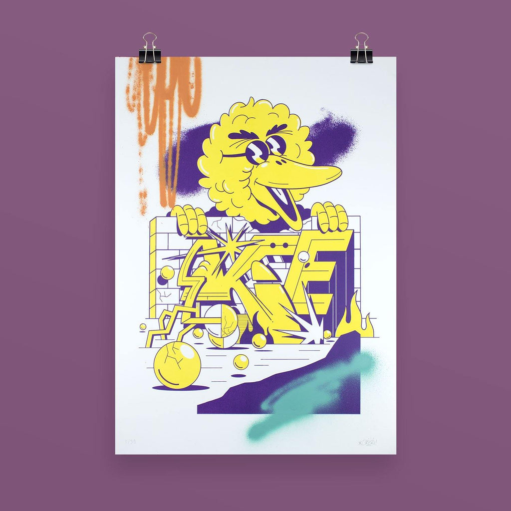 Oker - Sesame Street - Circus Network Street Art and Illustration