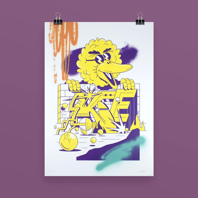 Oker - Sesame Street - Circus Network Street Art and Illustration