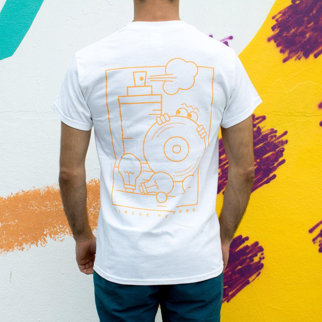 Circus Network - 7 Years Anniversary T-shirt Orange - Circus Network Street Art and Illustration