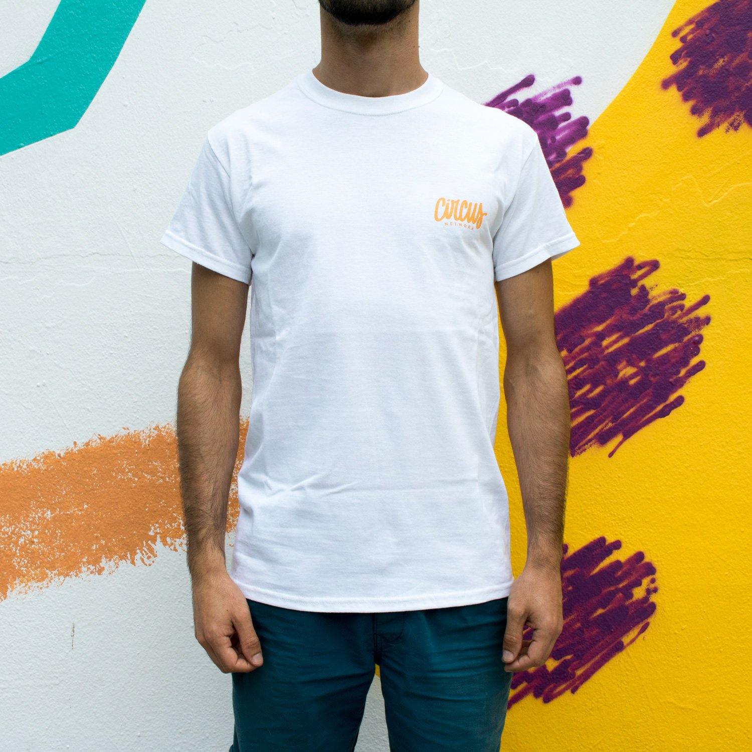 Circus Network - 7 Years Anniversary T-shirt Orange - Circus Network Street Art and Illustration