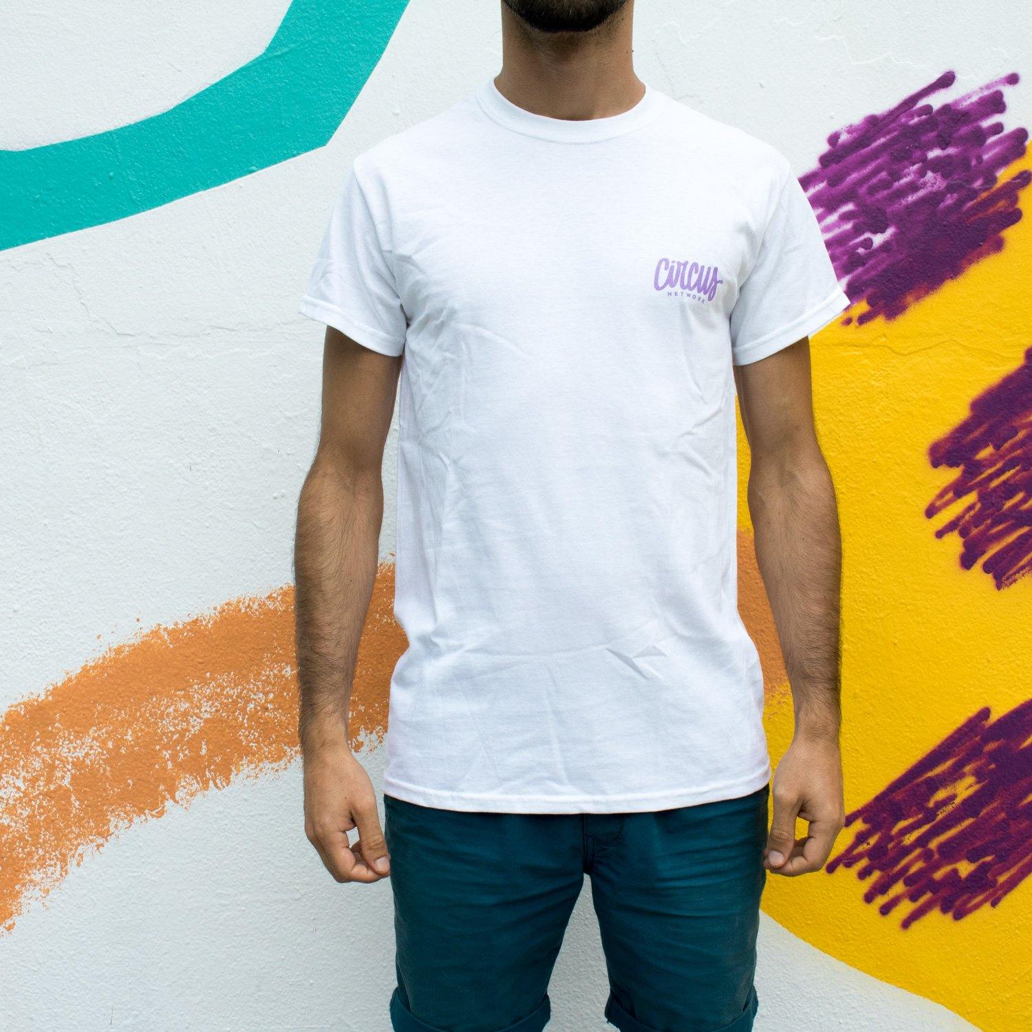 Circus Network - 7 Years Anniversary T-shirt Purple - Circus Network Street Art and Illustration