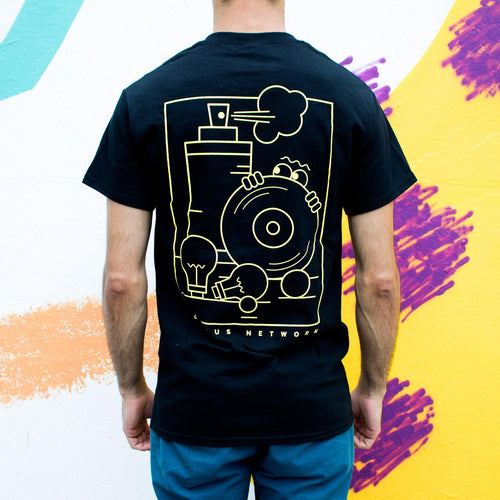 Circus Network - 7 Years Anniversary T-shirt Yellow - Circus Network Street Art and Illustration
